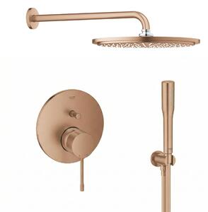 Set cap de duș cu braț Grohe Rainshower 26066DL0, baterie cadă-duș Grohe Essence 24058DL1, 26658DL0, 27400DL0, 28388DA1