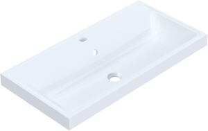 Ruvetti Irmina lavoar 80x40 cm dreptunghiular încastrat alb luciu DOL_IR8040