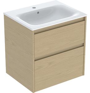 Geberit Selnova Square lavoar cu dulap 60 cm stejar 504.138.PS.1