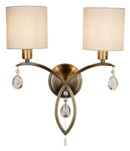 Lampă de perete ALBERTO 2xE14/60W/230V Searchlight 1602-2AB