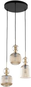 TK Lighting Sophia Cognac lampă suspendată 3x10 W maro-chihlimbar 11041