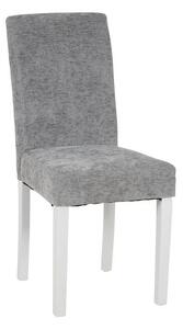 Scaun Living KJC5698 Gri cu Picioare Albe
