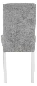Scaun Living KJC5698 Gri cu Picioare Albe