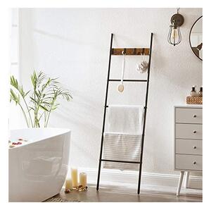 Scara cu carlige, Vasagle, Maro Rustic, 43 x 33 x 9,4 cm