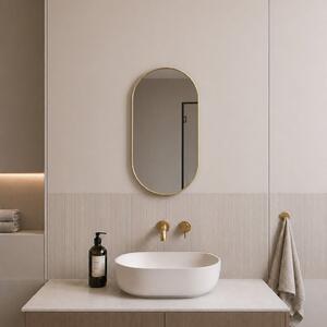 Baltica Design Aluma oglindă 50x70 cm oval auriu 5904107933580
