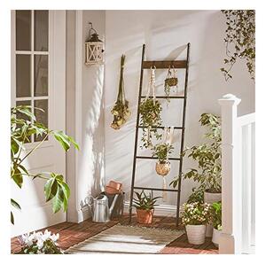 Scara cu carlige, Vasagle, Maro Rustic, 43 x 33 x 9,4 cm