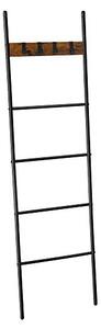 Scara cu carlige, Vasagle, Maro Rustic, 43 x 33 x 9,4 cm