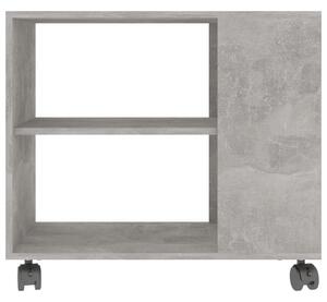 Masă laterală, gri beton, 70 x 35 x 55 cm, PAL