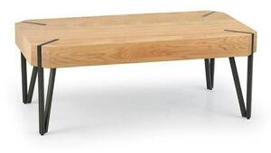 Masuta Emily, stejar auriu/negru, 110x60x42 cm