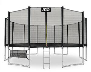 Aga SPORT PRO Trambulină 518 cm Negru + plasă de protecție + scară + buzunar pentru încălțăminte