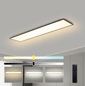 Plafonieră LED dimabilă Brilagi SLIMFRAME LED/58W/230V 120x30 cm negru + telecomandă