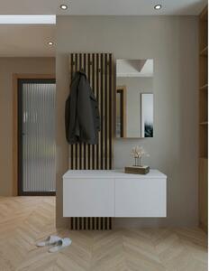 Mobilier hol ARIKA, alb/stejar, PAL, 101x38x200 cm