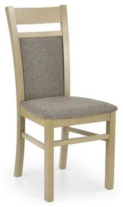 Scaun GERARD 2, gri/stejar sonoma, stofa clasica/lemn de fag, 44x55x97