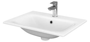 Cersanit Moduo lavoar 60x45 cm dreptunghiular încastrat alb luciu K116-043