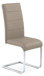 Scaun K85, cappuccino/crom, piele ecologic/metal, 42x56x100 cm