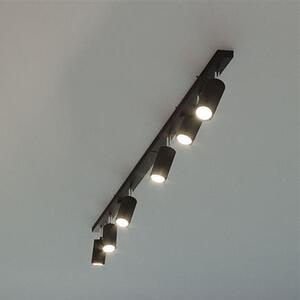 Sollux Lighting Ring lampă de tavan 2x40 W negru SL.0092