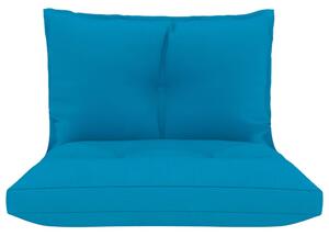 Perne pentru canapea din paleți 2 buc, albastru, textil