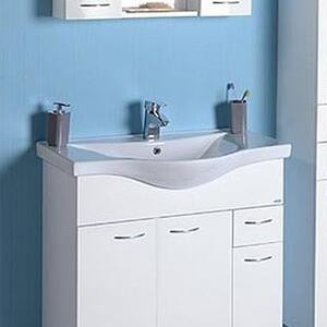 Aqualine Zara lavoar 79.5x46 cm semicircular clasică-mobilier alb luciu 10080