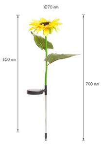 Floare solara - alb cald - 70 cm - 2 buc. pachet