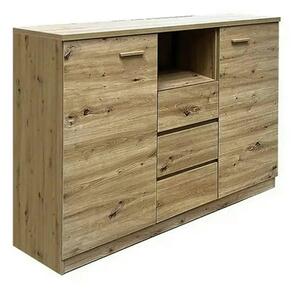 Comoda CANADA CX1, stejar artisan, PAL laminat, 130x42x105 cm