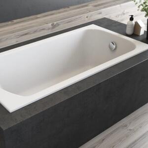 Polimat Classic Slim cadă dreptunghiulară slim 120x70 cm alb 00282