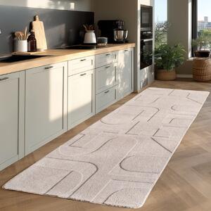 Covor traversa Pompei V4 Crem, 80 x 150 cm