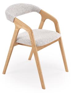 Scaun Houston 2114Maro deschis, Gri deschis, 7x5x6cm, Tapiterie, Din lemn, Asamblate parțial