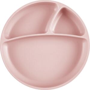 Farfurie compartimentata Minikoioi, 100% Premium Silicone – Pinky Pink