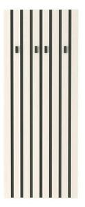 Cuier perete LONDON 8, casmir/gri antracit, PAL, 67x3x170 cm