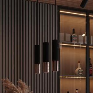 Sollux Lighting Loopez lampă suspendată 2x40 W negru-cupru SL.0947