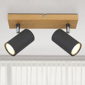 Globo Lighting Robby lampă de tavan 2x35 W lemn-grafit 57911-2G