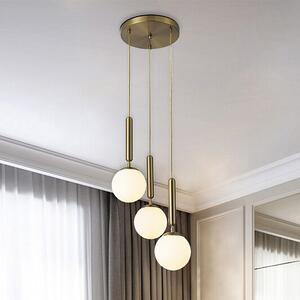 Rabalux Divina lampă suspendată 3x9 W alb-auriu 5353