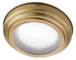 Cremasco Scirocco 30cm plafonieră LED, alamă satinată, Bronz / Alamă Veche, Camera de zi / sufragerie, Metal, Antichitate