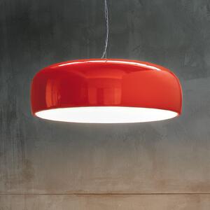 FLOS Smithfield S lampă suspendată în roșu, reglabil, Roșu, Camera de zi / sufragerie, Metal, Design