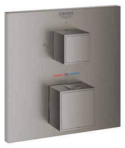 Grohe Grohtherm Cube baterie de duș ascuns cu termostat Brushed Hard Graphite 24154AL0