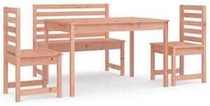 Set cu masă de grădină, 4 piese, lemn masiv douglas