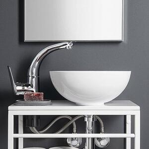 Sapho Small lavoar 26x26 cm rotund de blat alb luciu MR260