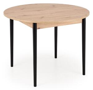 Masă Houston 1990Stejar artizan, Negru, 8cm, ExtensieExtensie, PAL laminat, Lemn