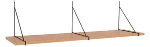 Raft în culoare naturală cu aspect de lemn de frasin 120 cm Chiba – House Nordic