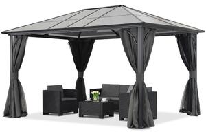 Foișor de grădină modern Santiago 3x4m Garden Point antracyt