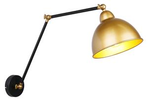 Lampă de perete TRUCK 1xE27/40W/230V aurie/neagră