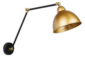Lampă de perete TRUCK 1xE27/40W/230V aurie/neagră