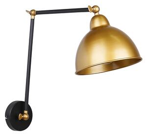 Lampă de perete TRUCK 1xE27/40W/230V aurie/neagră