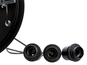 Lustră pe cablu SPIEGA 3xE27/60W/230V auriu/negru