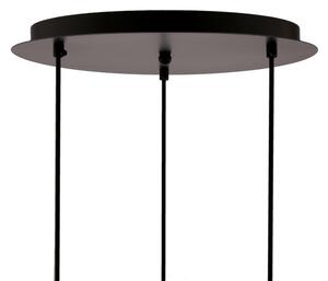 Lustră pe cablu SPIEGA 3xE27/60W/230V auriu/negru