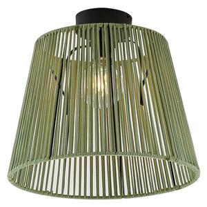 Plafonieră de exterior cu frânghie verde IP54 - Jayla