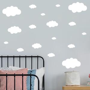 Impresi Autocolant pentru camera copilului White clouds - 57x39cm