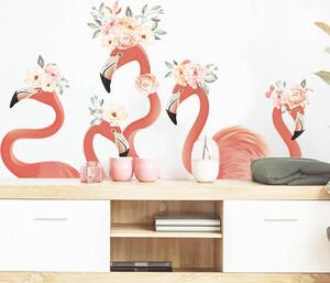 Impresi Autocolant pentru camera copilului Flamingos - 90x30cm 2 ks