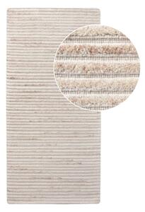 Covor tip traversă crem țesut manual din lână 80x180 cm Mango – House Nordic