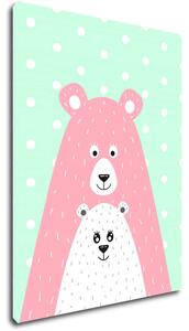 Impresi Obraz Pink blue bear - 30 x 40 cm